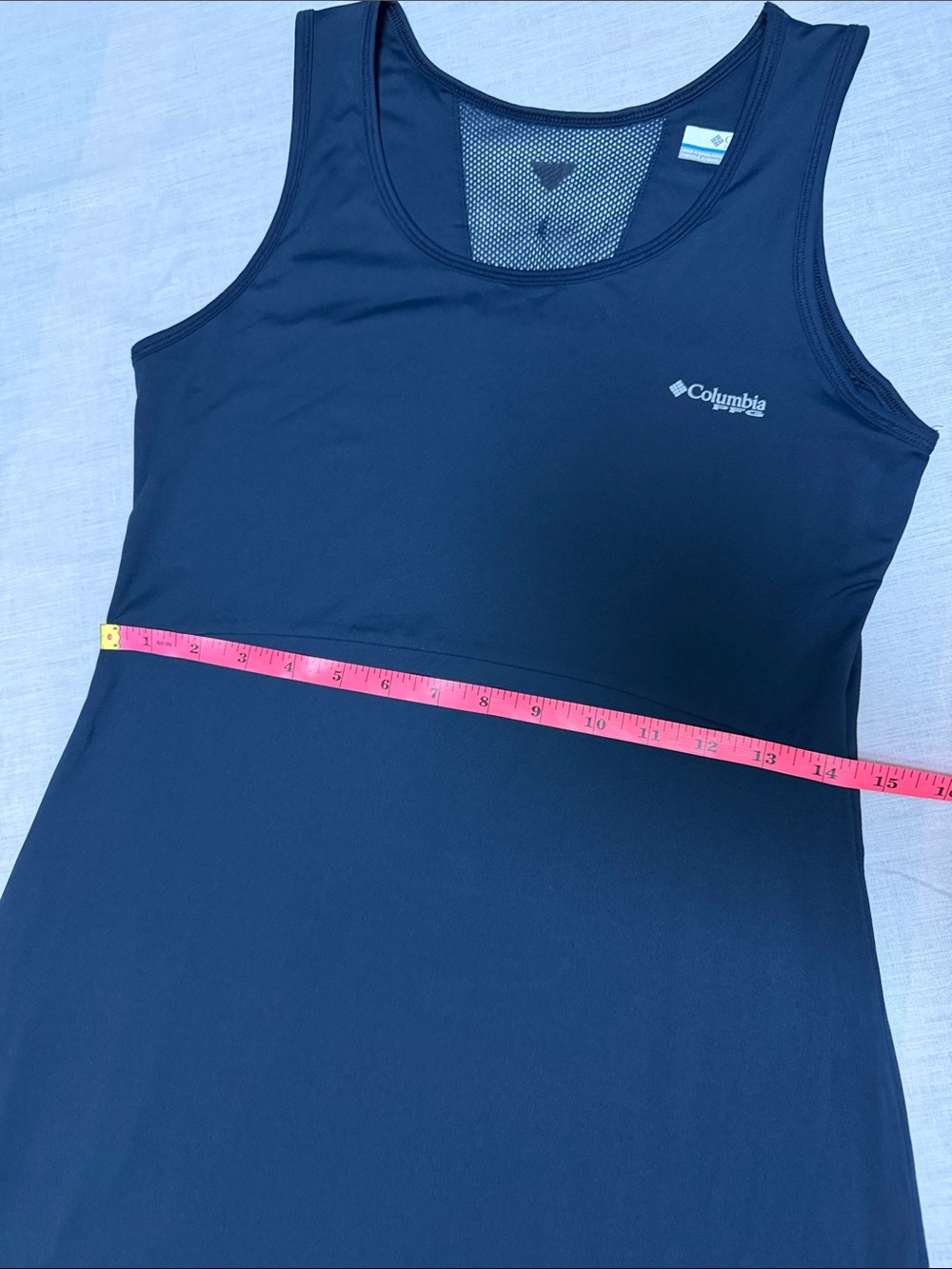 Columbia PFG Athletic Tank Dress Navy Active Sz S - Picture 6 of 9